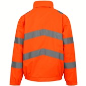 Regatta TRW457 Pro Contract Dover Orange Waterproof Padded Fleece Lined Hi Vis Jacket