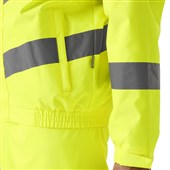 Regatta TRW457 Pro Contract Dover Yellow Waterproof Padded Fleece Lined Hi Vis Jacket