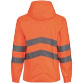 Regatta TRW497 Pro Orange Hi Vis Waterproof Packaway Jacket