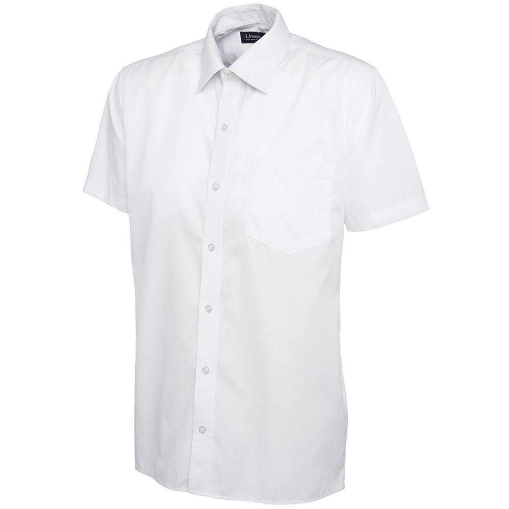 Uneek UC710 Mens Short Sleeve Poplin Shirt | Safetec Direct