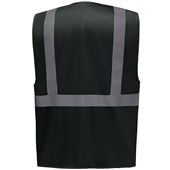 Yoko HVW801 Black Zipped Hi Vis Executive Vest